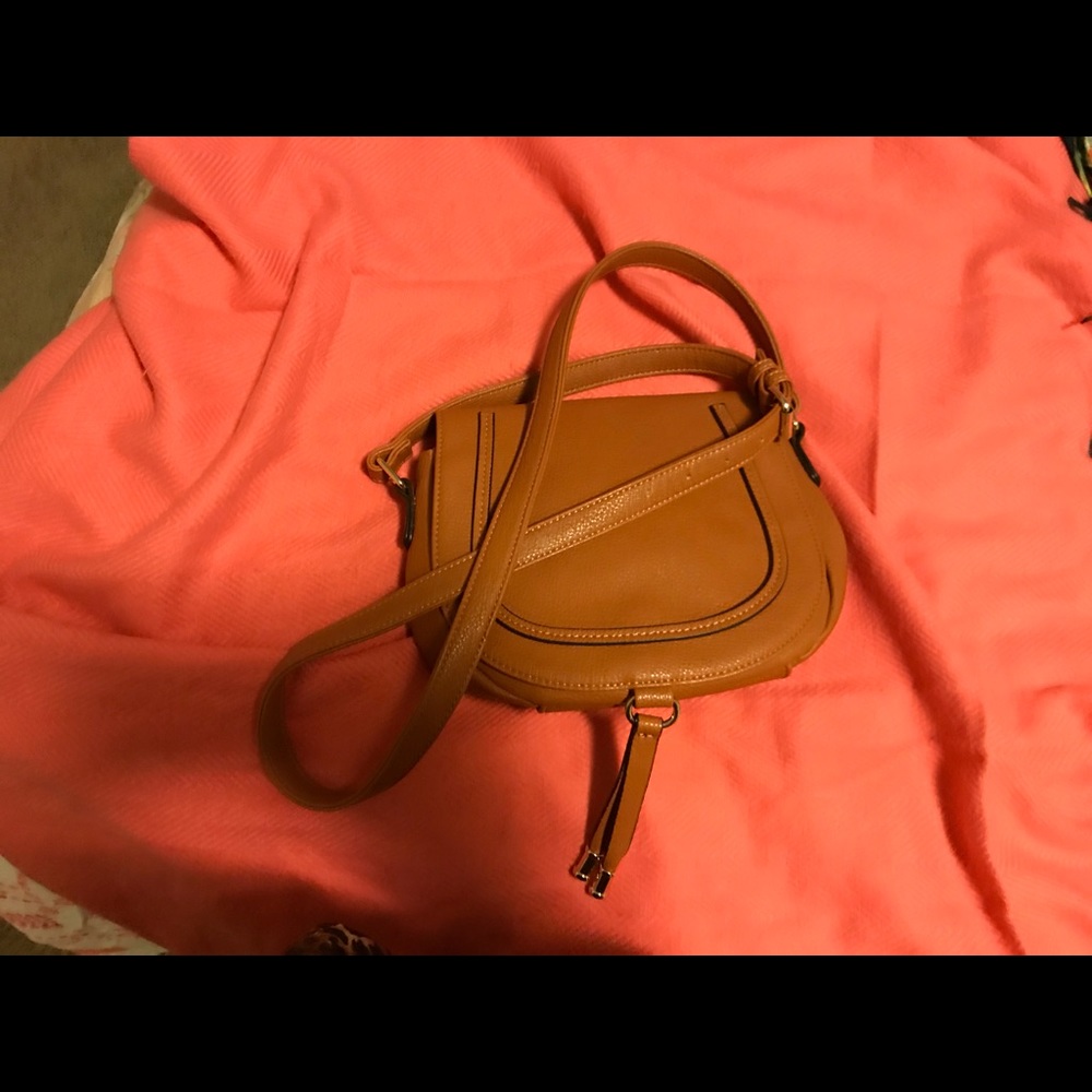 JustFab tan purse